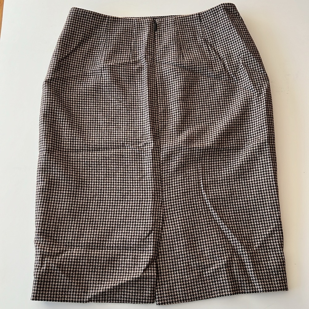 BOSS Hugo Boss Houndstooth Pencil Skirt Sz 4 - Picture 4 of 8